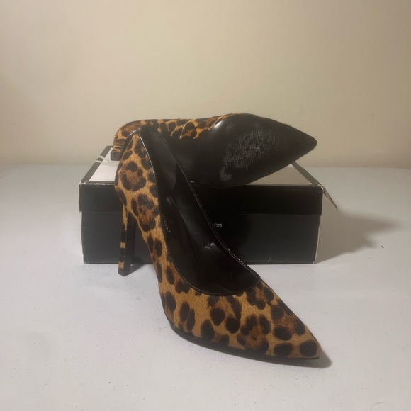 Nine West Leopard Tatiana Pointy Toe Pumps - Picture 2 of 5
